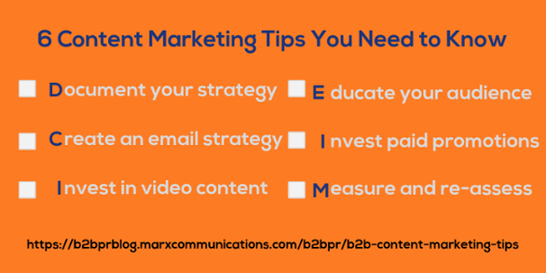 6 Content Marketing Tips You Need to Know