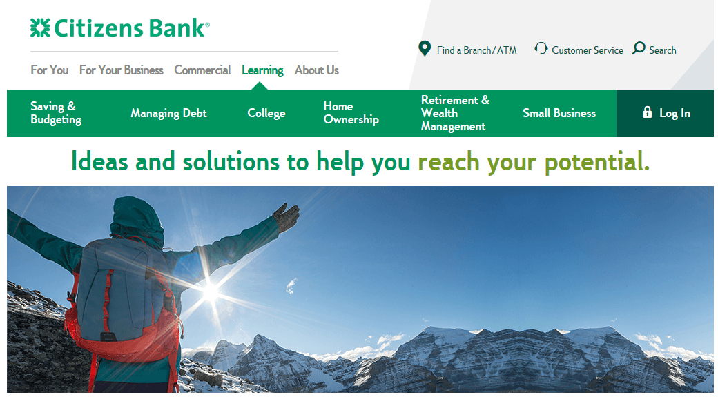 Citizens Bank customer financial education