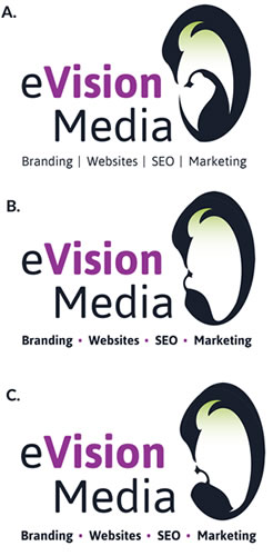 eVision Media logo comparisons
