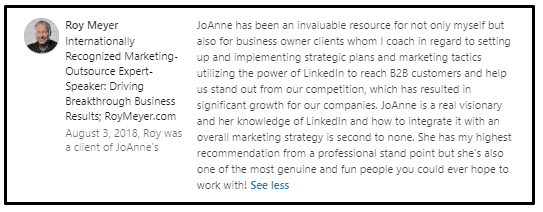 Linkedin Recommendations