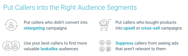how to put callers into audience segments
