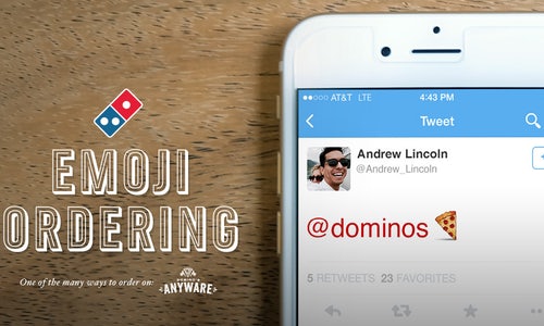 Dominos Emoji Twitter Order On Phone
