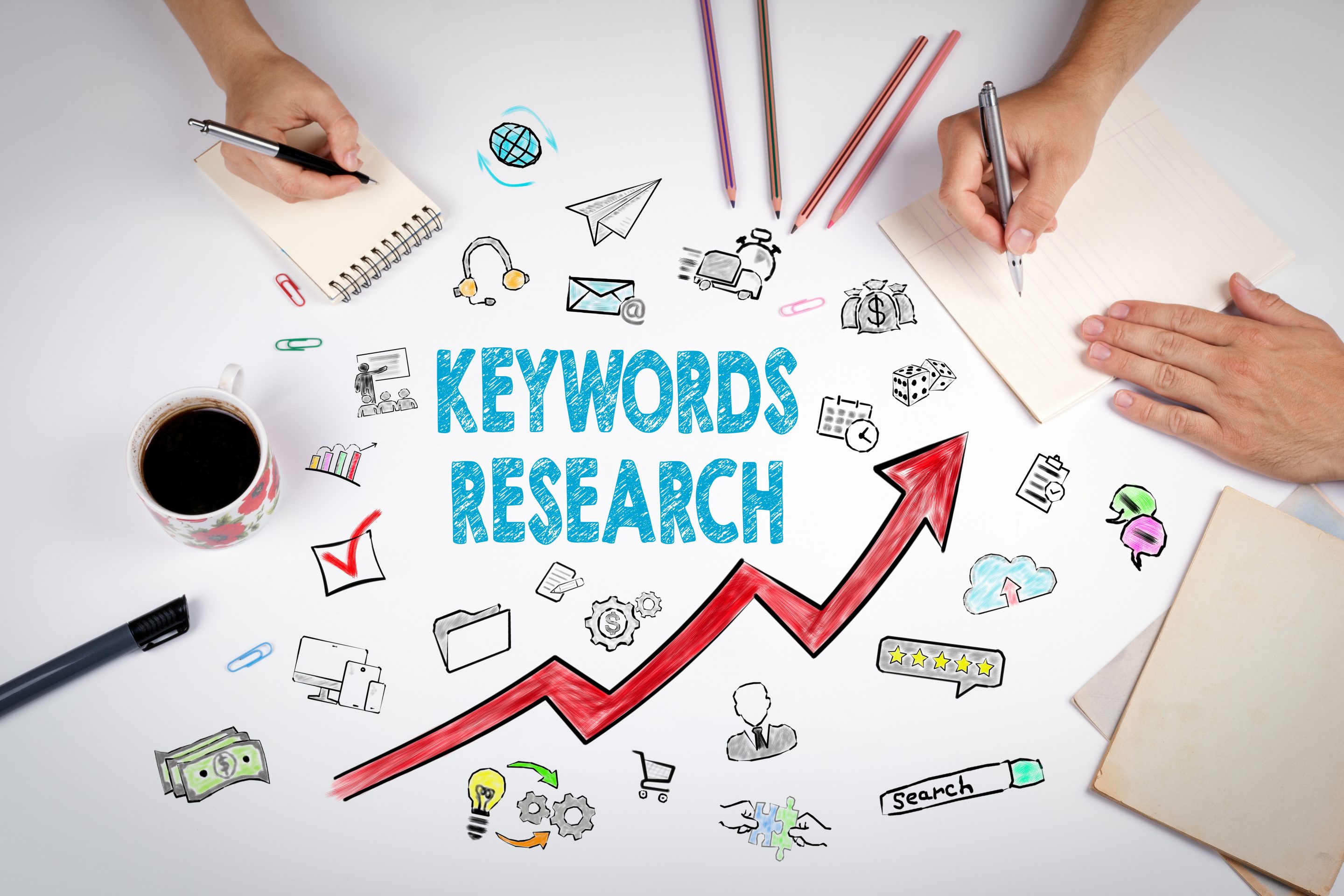 Keywords research graphic