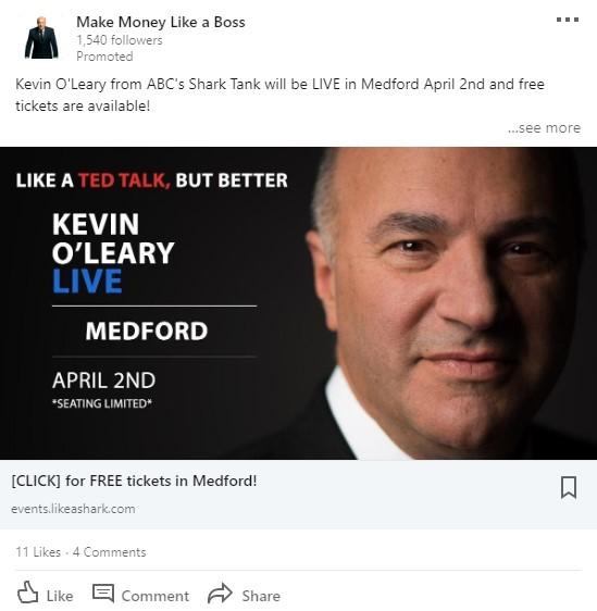 LinkedIn ad example