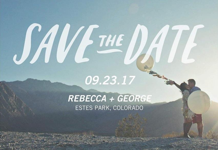 example save the date