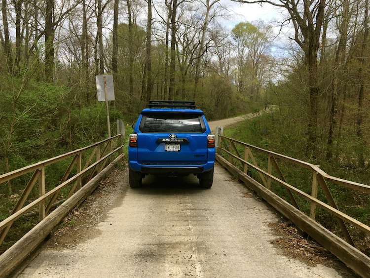 2019 Toyota 4Runner on SR 1625 (Underwood Road) in Moore County, NC.