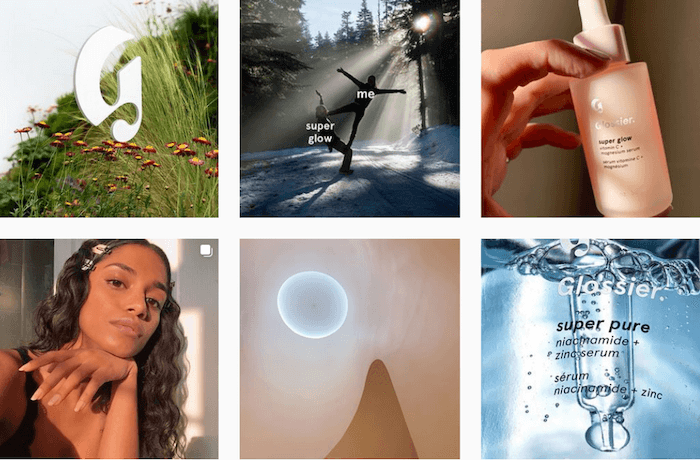 Aspirational Instagram Brands - Sked Social - Glossier