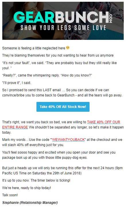 converting eCommerce email