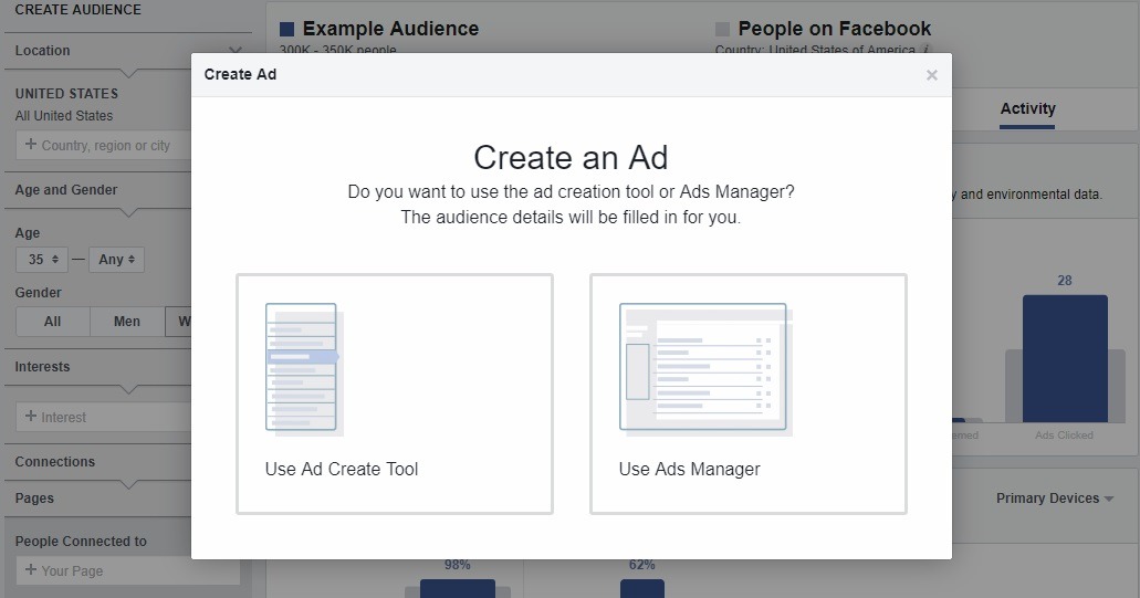 save audience in Facebook audience insights 2