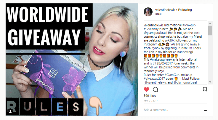 influencer post Instagram for eCommerce