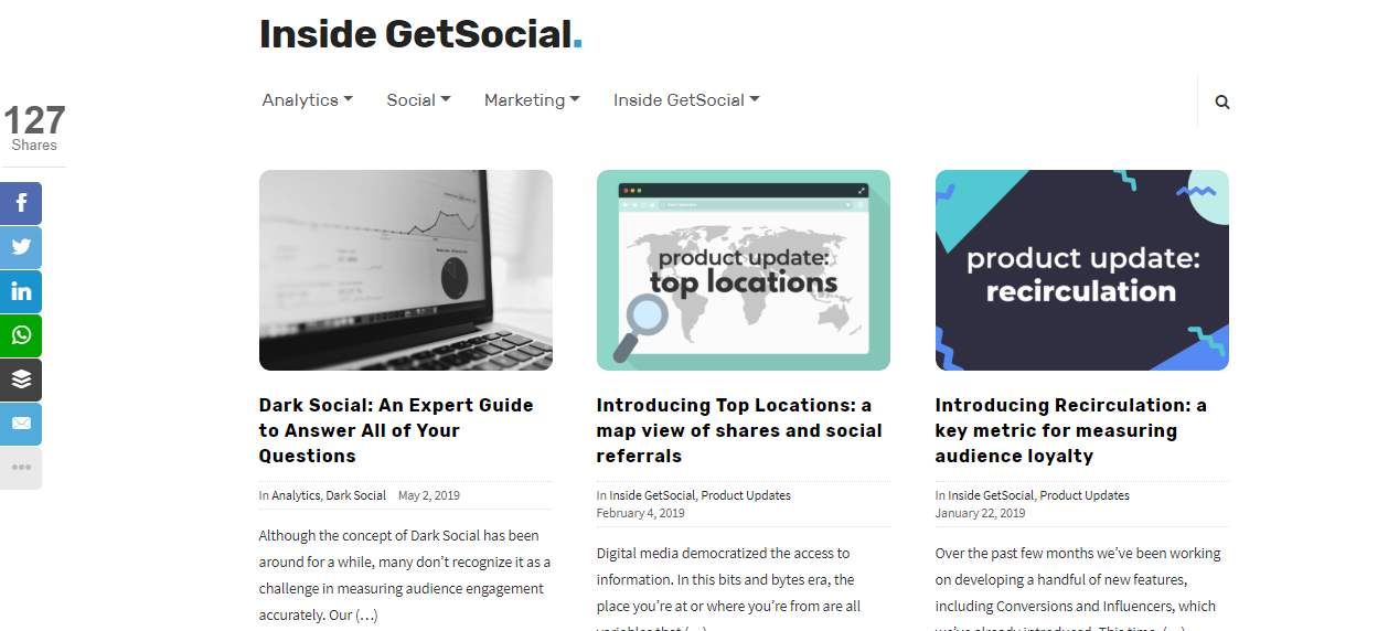 getsocial share buttons