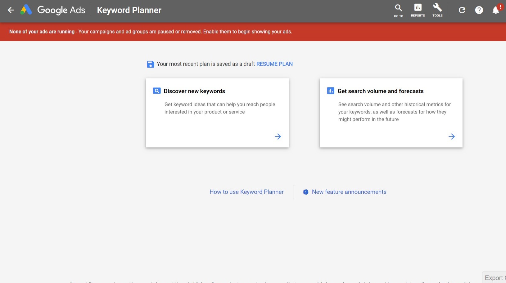 google keyword planer keyword ideas