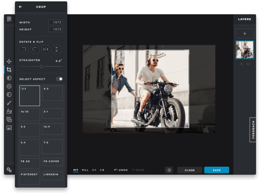 PIXLR free product photo editing tool 
