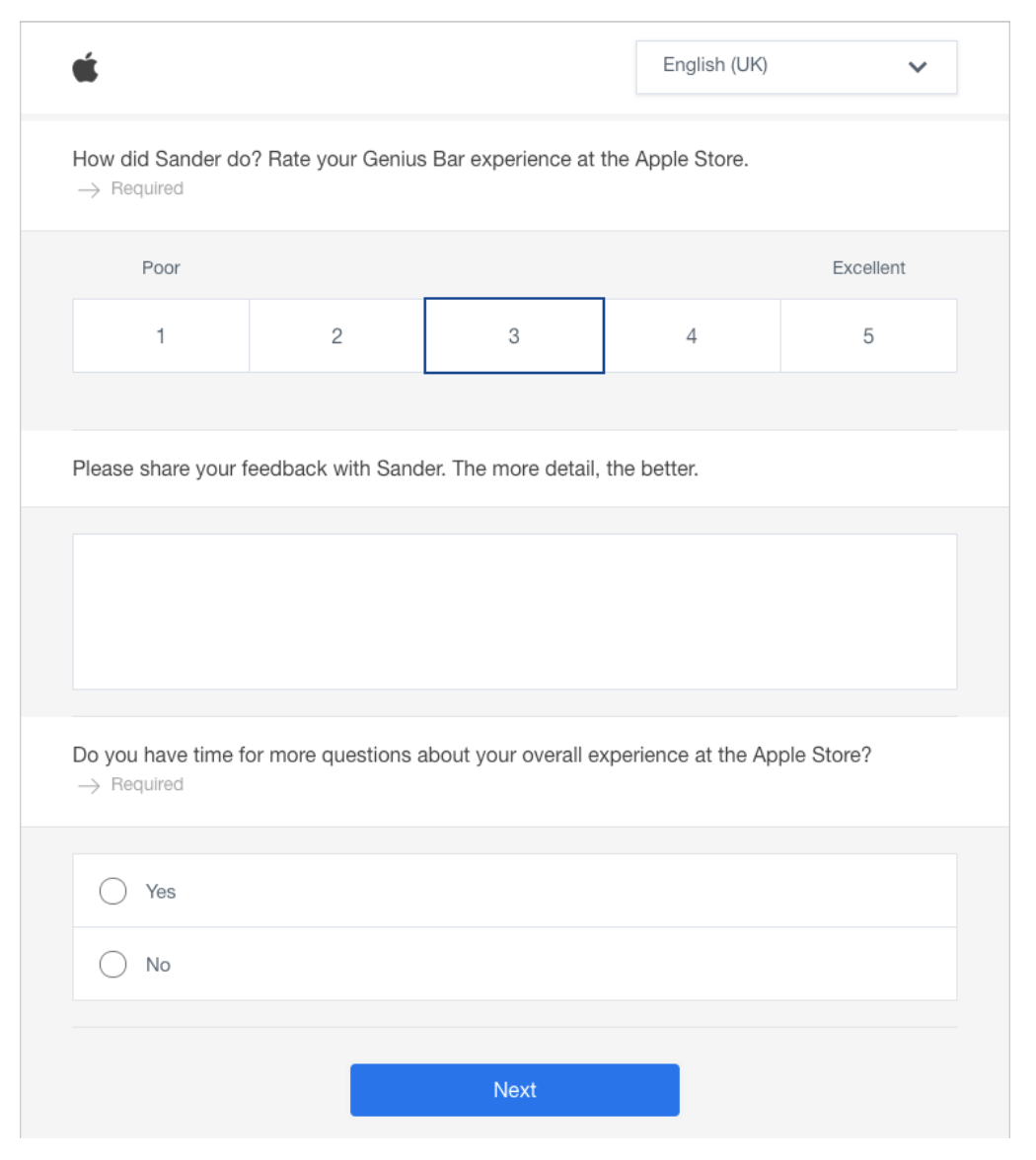 samples of feedback forms for customers 4