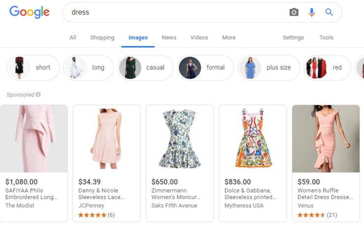 google-vs-amazon-shoppable-image-results