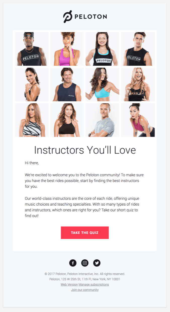 welcome email example