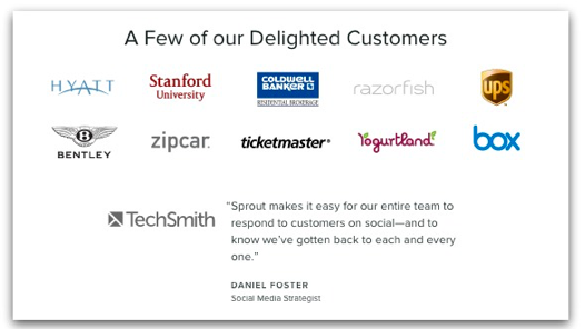 Social proofing on SaaS landing pages