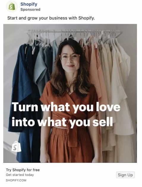 facebook ads for online store example