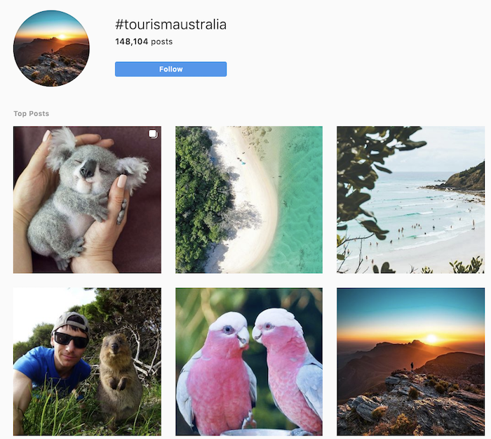 User-generated content - Tourism Australia - Sked Social
