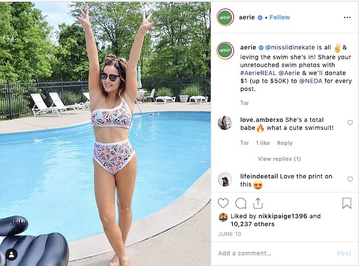 User-generated content - aerie - Sked Social