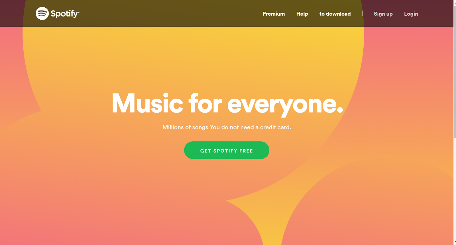 Music for everyone Spotify premium free trial