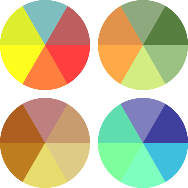 polychromatic color wheel