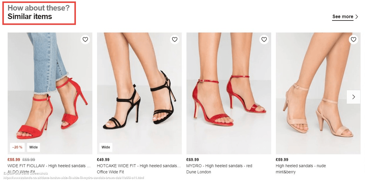 related images on product page