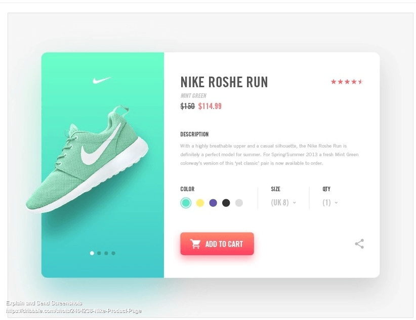 product page example