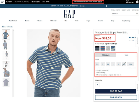 product page example