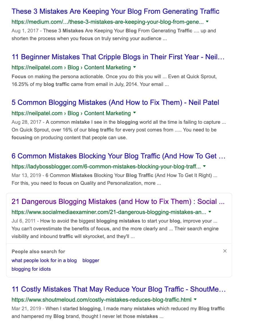 why focusing on blog traffic is a mistake