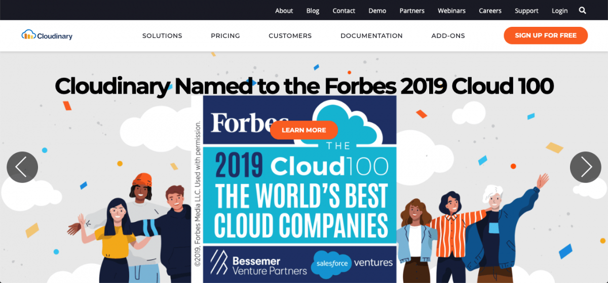 Cloudinary Screenshot