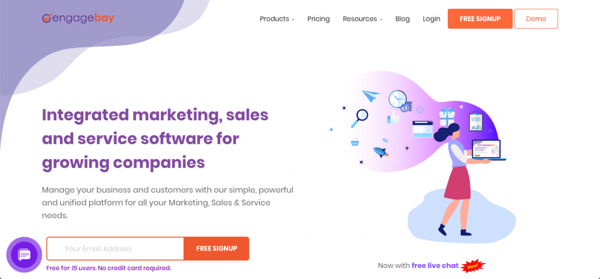 EngageBay Screenshot