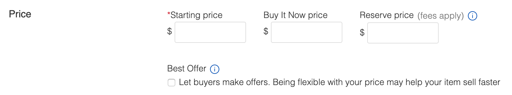 ebay price item