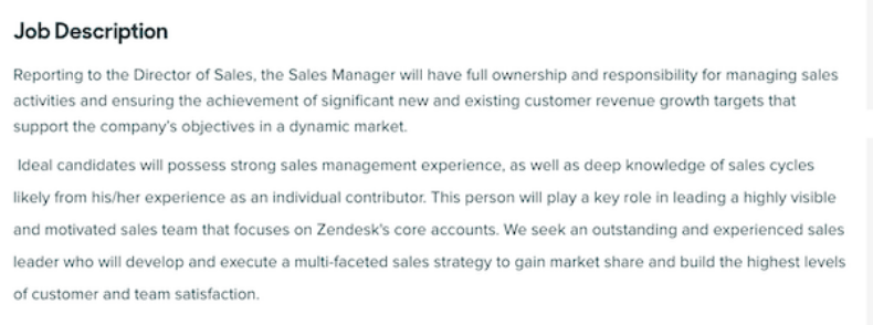Types of sales jobs: sales manager job description