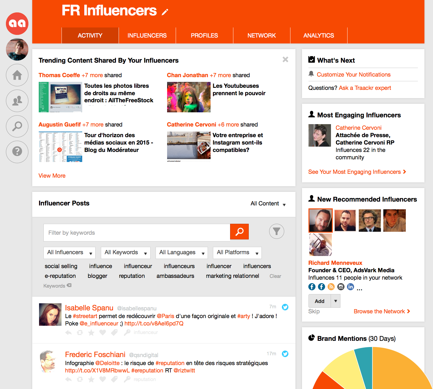 Get a comprehensive influencer marketing platform for global brands and agencies with Traackr