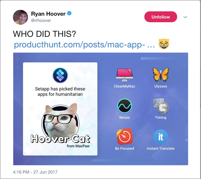 Hoover cat