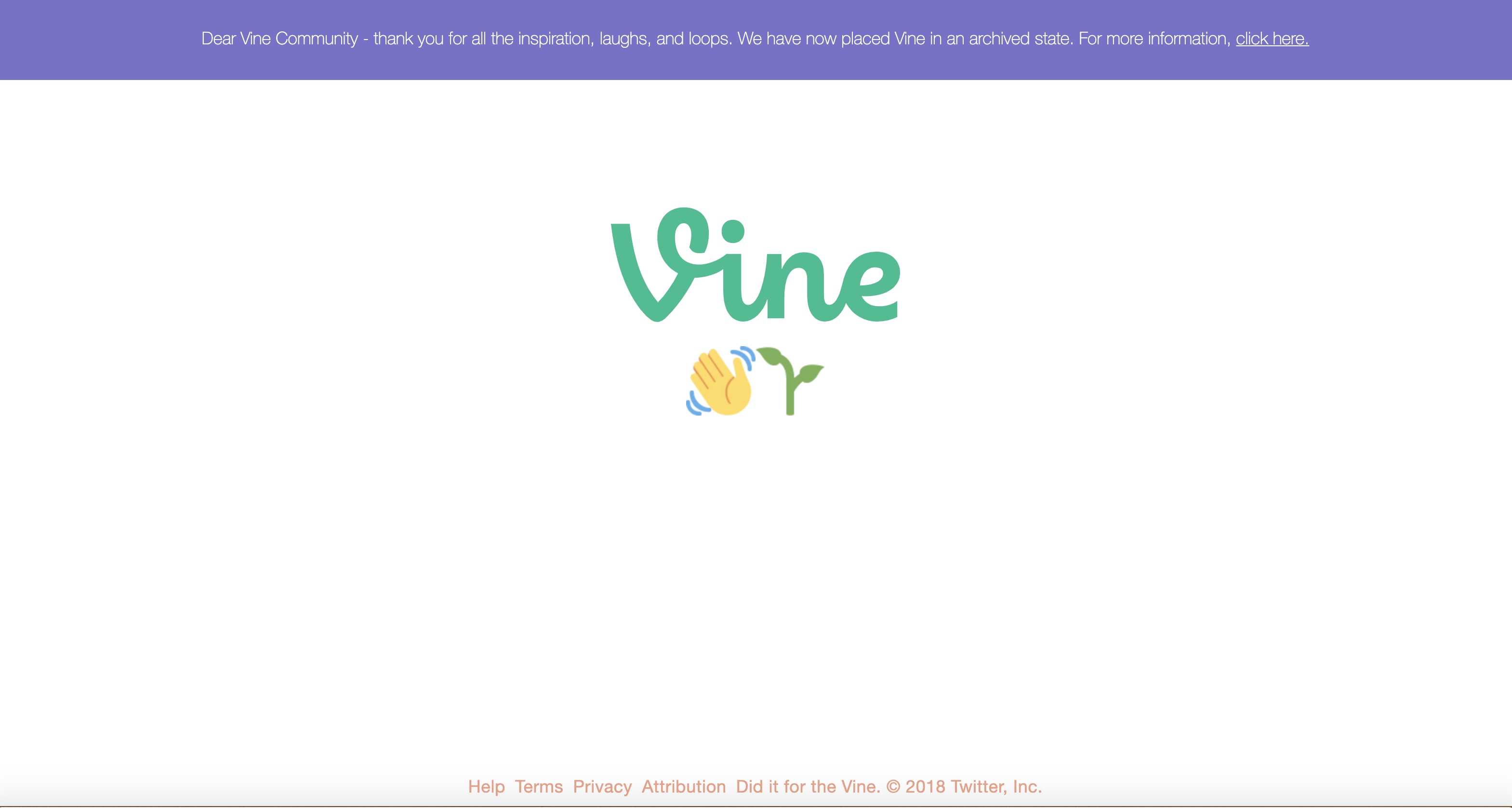 The Vine Says Goodbye