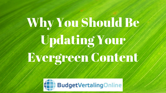 ‘Why You Should Be Updating Your Evergreen Content’ I have mainly written about evergreen content from a creation point of view, not from a maintenance point of view. In this blog post, I share with you what I learned about updating your evergreen content: http://bit.ly/UpdateEvergreenContent