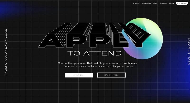 event landing page for Grow example