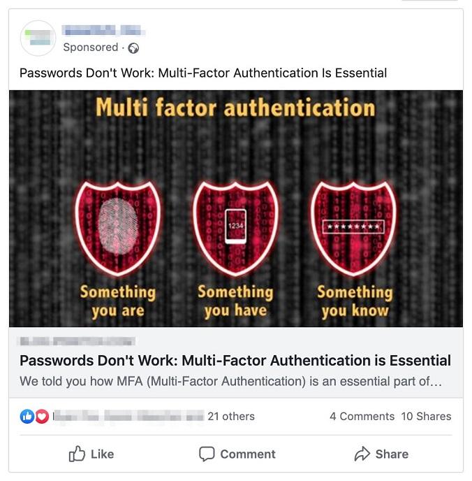Facebook static image example