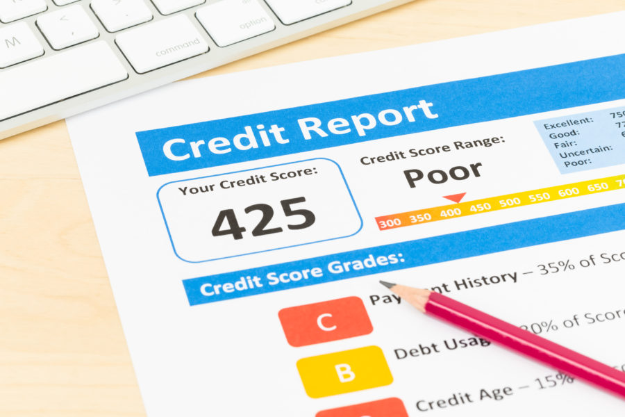 How long does bad credit show up on your credit report?
