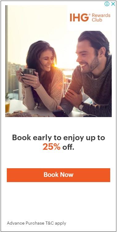 IHG remarketing ad