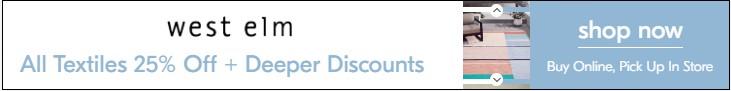 remarketing ads example West Elm banner ad