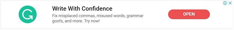 remarketing ads Grammarly banner example