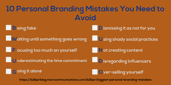 10 Personal Branding Mistakes You Need to Avoid