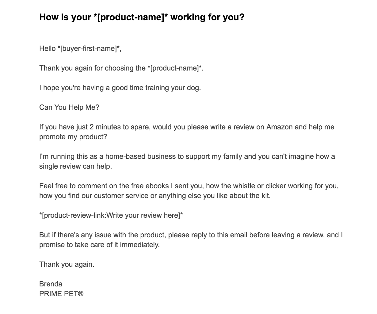Product-review-email