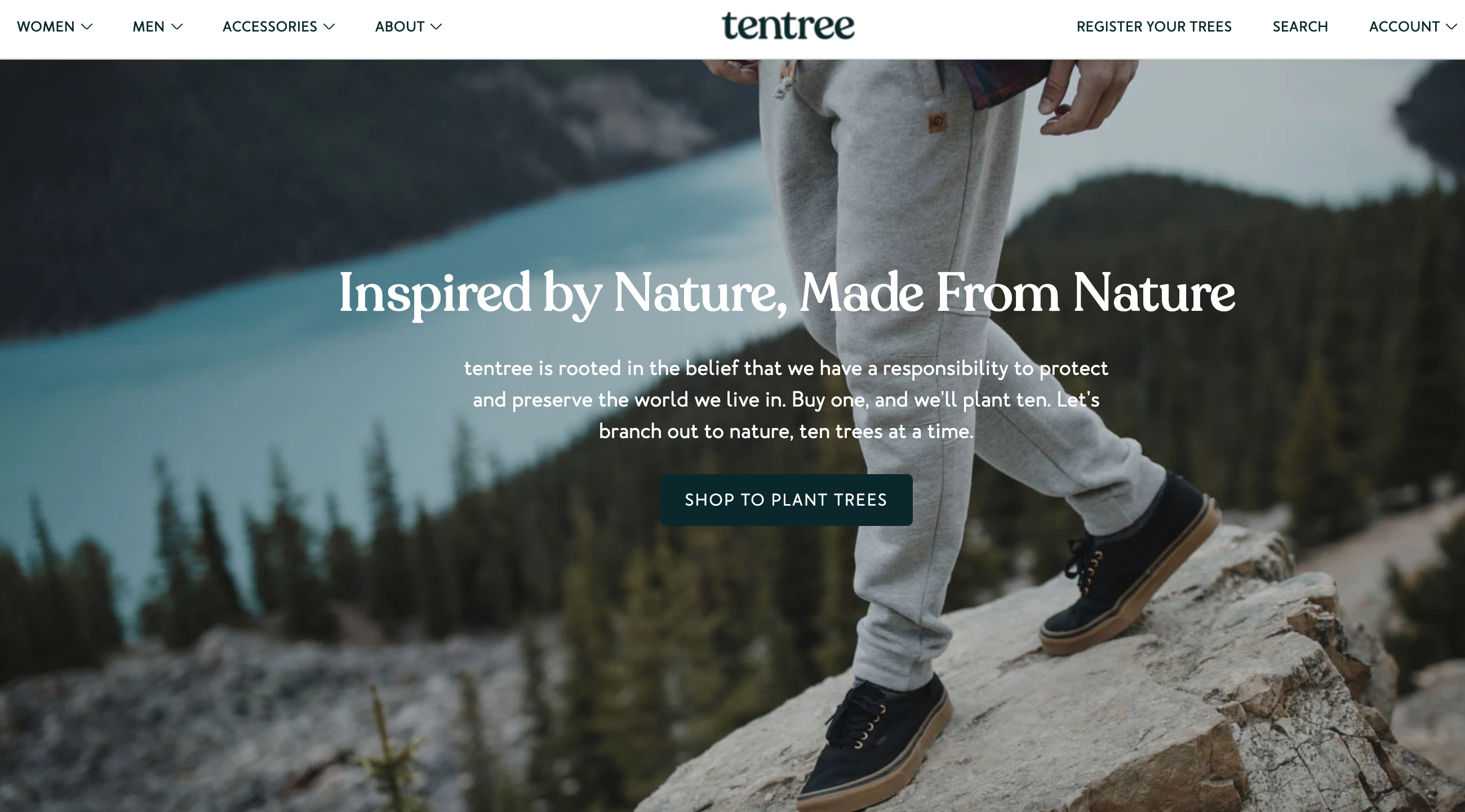 Tentree website