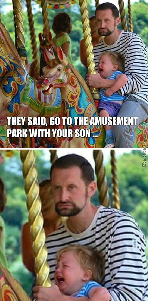 amusement park meme