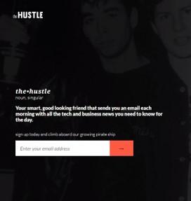 marketing copy example from The Hustle