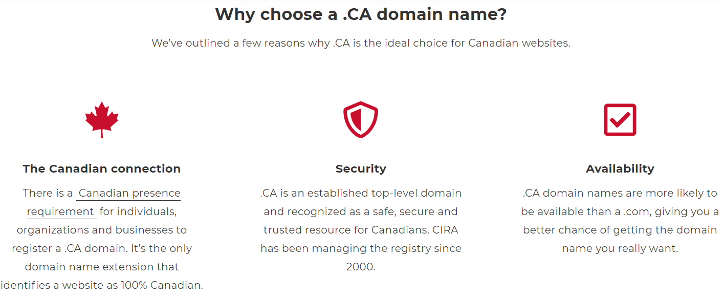 choose.ca Why Choose .ca
